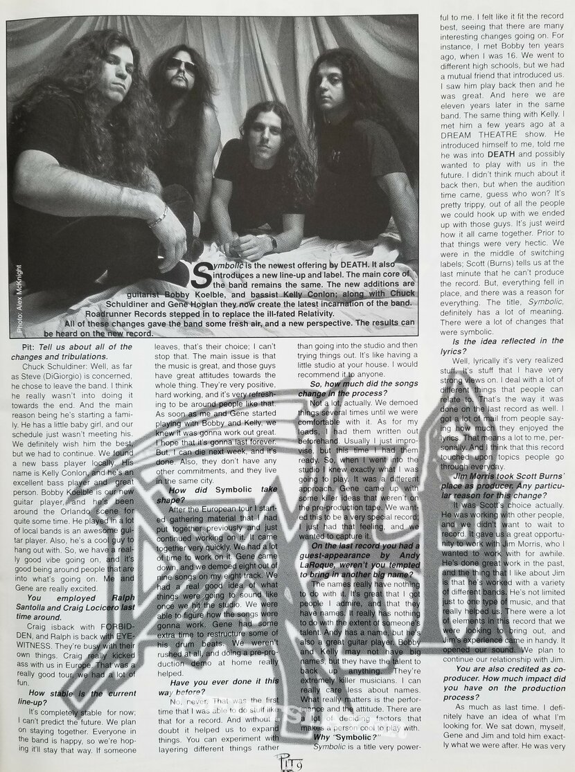 Death &#039;Symbolic&#039; Original Vinyl LP + Posters + Ads