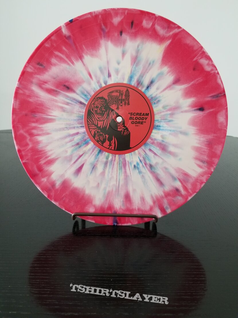 Death &#039; Scream Bloody Gore &#039; Original Vinyl LP + Promotional Poster + Ads