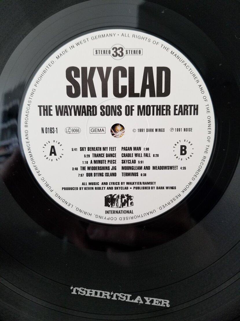 Skyclad ' The Wayward Sons Of Mother Earth ' Original Vinyl LP + Promotional Poster + Ads Skyclad ' The Wayward Sons Of Mother Earth ' Original Vinyl LP + Promotional Poster + Ads