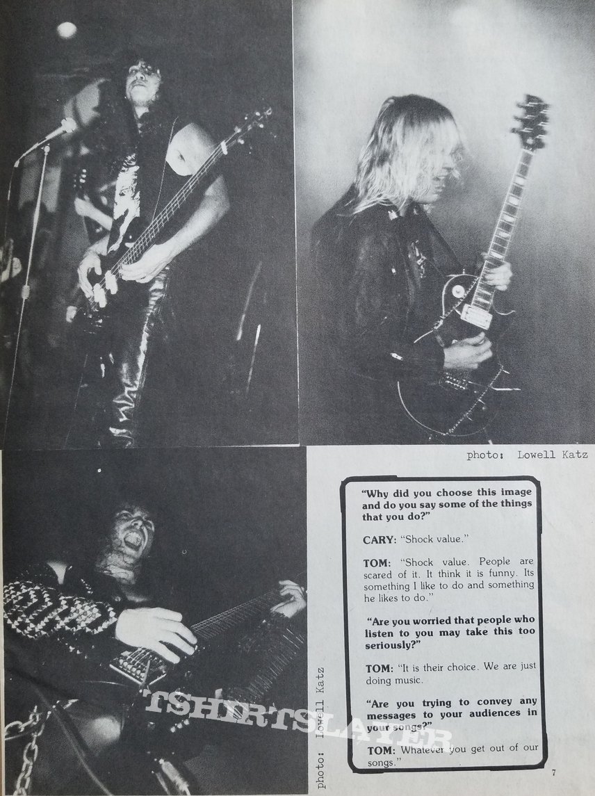 Slayer &#039; Show No Mercy &#039; Original Vinyl LP + Slayer &#039; Haunting The Chapel &#039; Original Vinyl EP + Promotional Ads