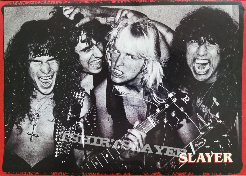 Slayer &#039; Hell Awaits &#039; Original Vinyl LPs + Promotional Ads