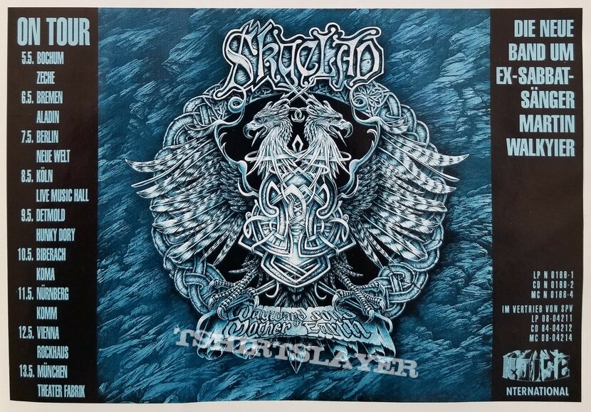 Skyclad ' The Wayward Sons Of Mother Earth ' Original Vinyl LP + Promotional Poster + Ads Skyclad ' The Wayward Sons Of Mother Earth ' Original Vinyl LP + Promotional Poster + Ads