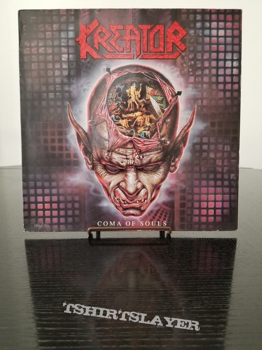 Kreator &#039; Coma Of Souls &#039; Original Vinyl LP + EMP Poster + Promotional Ads