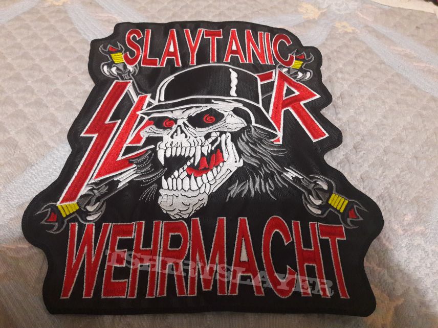 SLAYER PATCH RED EMBROIDERY SLAYTANIC WEHRMACHT 