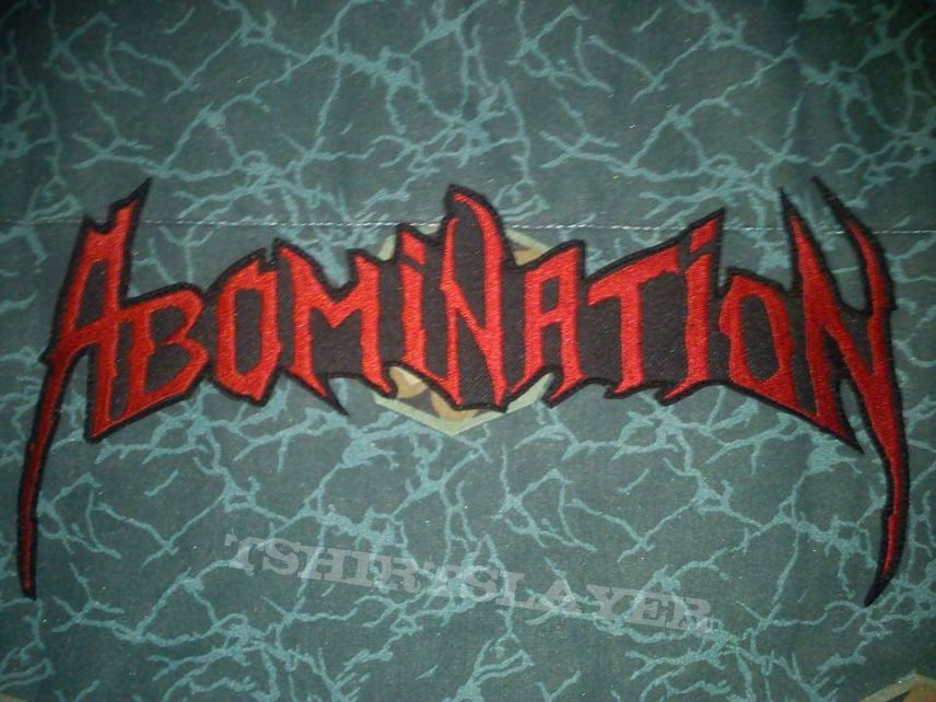 Abomination back shaped logo patch