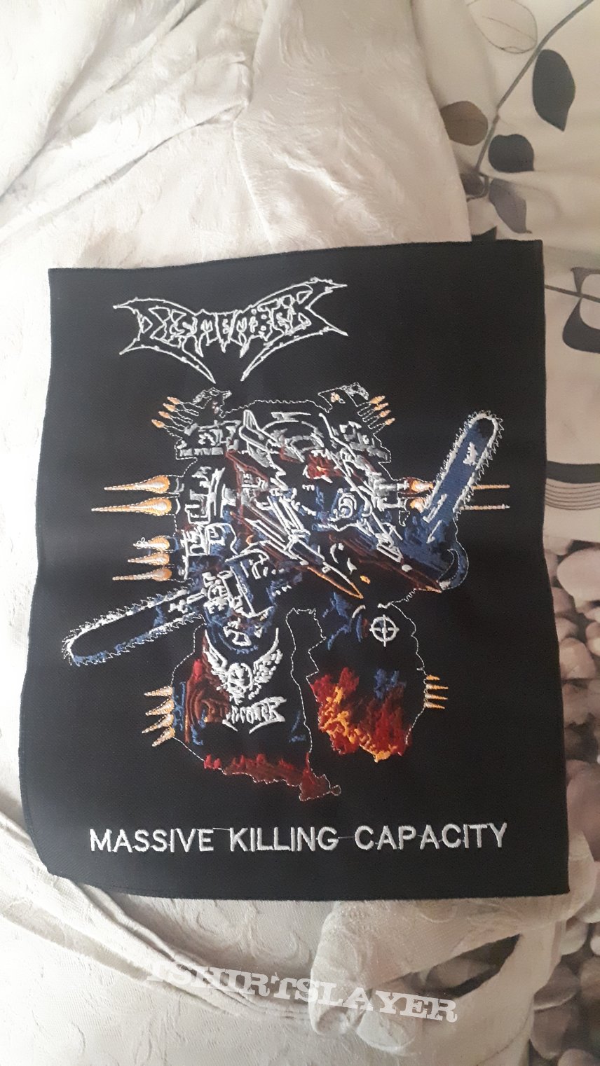 Diamember Dismember embroidered back patch