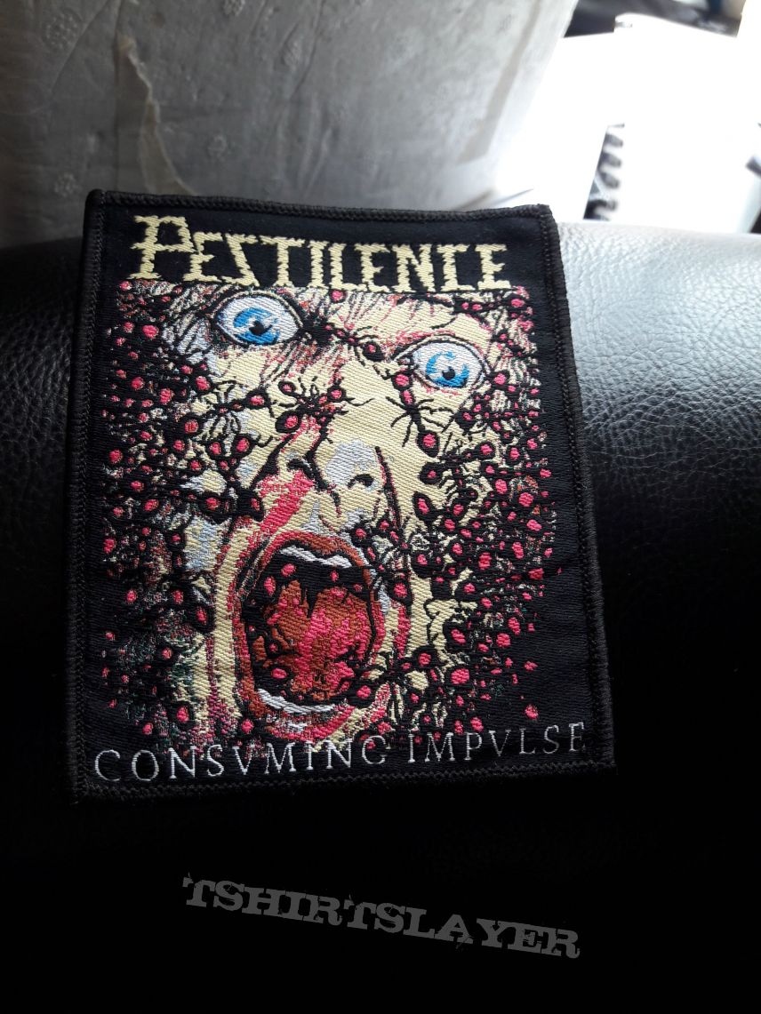 Pestilence Consvming impvlse woven patch