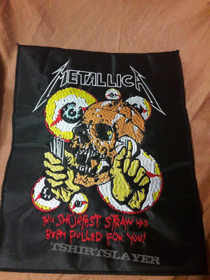 Metallica shortest straw back patch