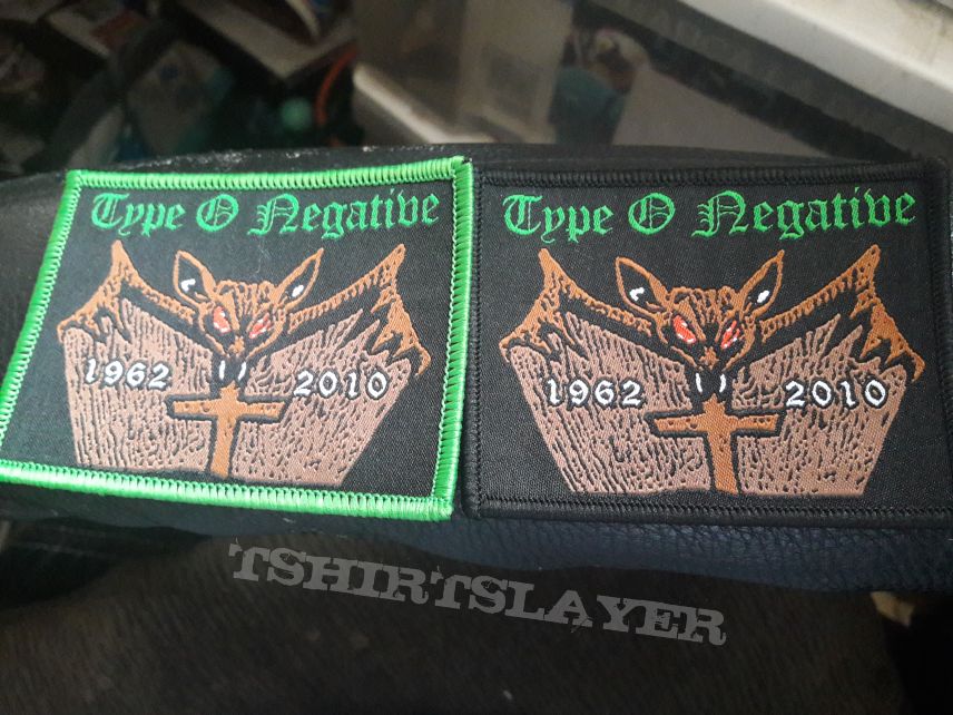 Type o negative patch