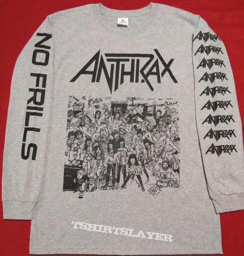 Anthrax, Anthrax long sleeve TShirt or Longsleeve (Gwynbleidd's) |  TShirtSlayer