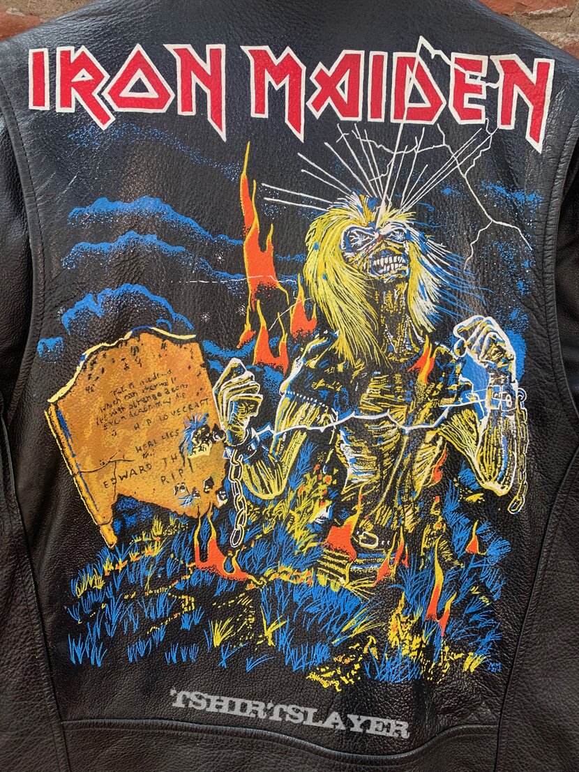 Iron Maiden - Live After Death Hand Painted Leather Jacket ...