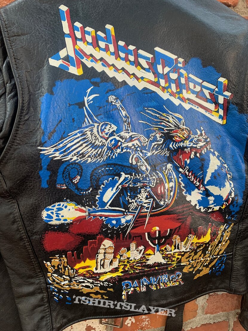 Judas Priest - Painkiller Hand Painted Leather Motorcycle Jacket