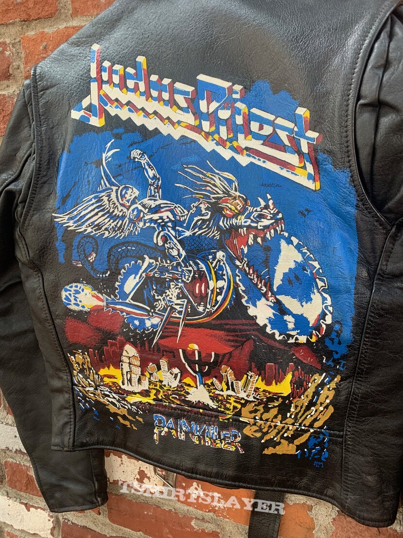 Judas Priest - Painkiller Hand Painted Leather Motorcycle Jacket