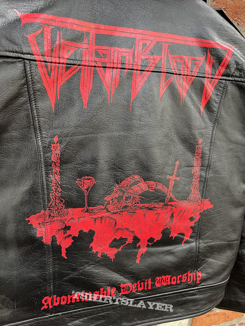 Teitanblood Hand-Painted Leather Jacket