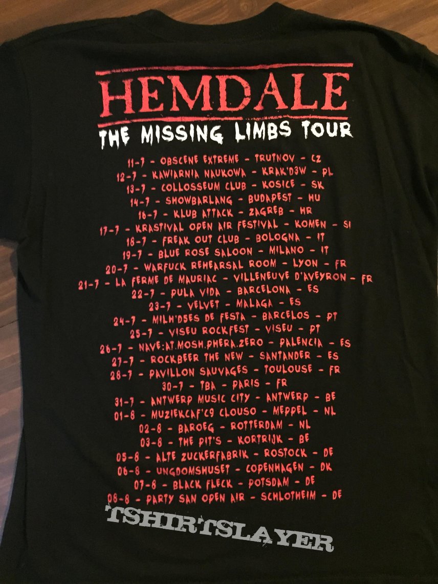 Hemdale &quot;Missing Limbs Tour&quot; shirt