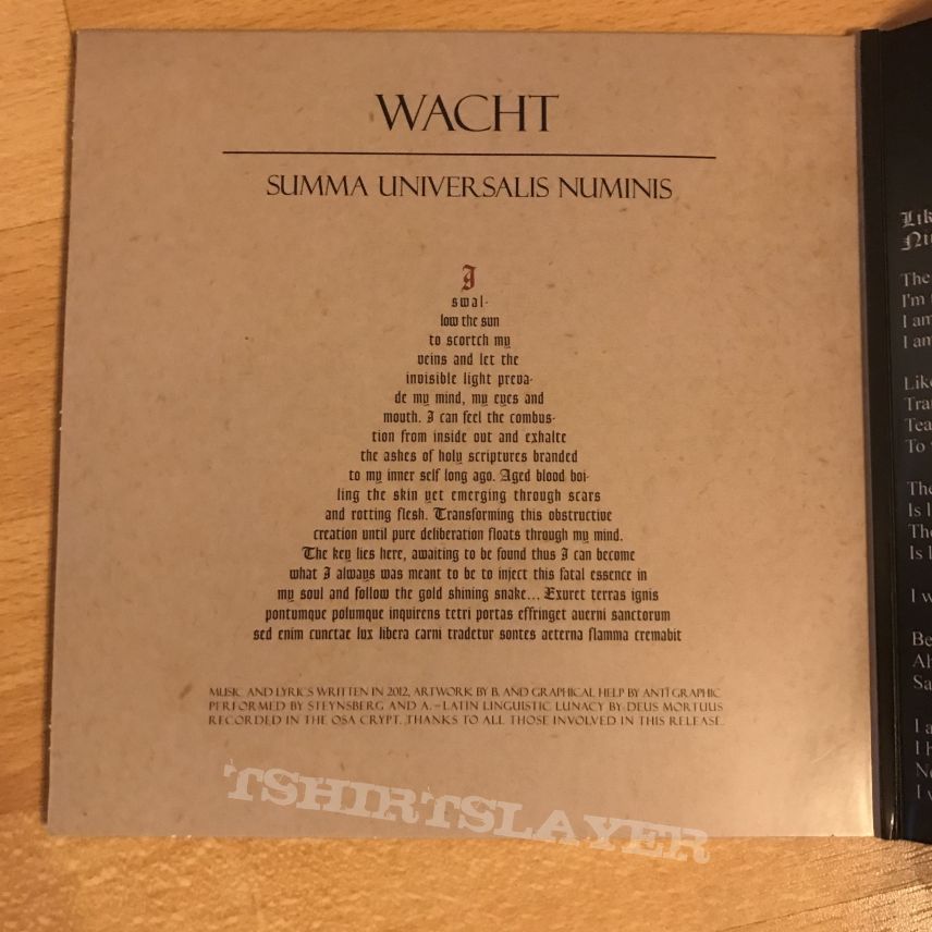 Wacht/Pale Mist Split Gatefold EP