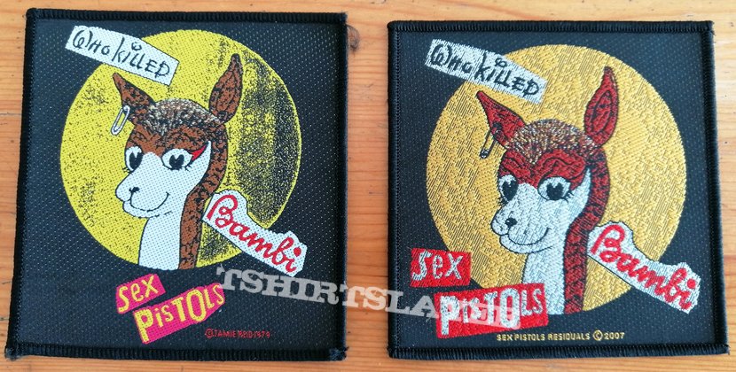 Sex Pistols &quot;Who Killed Bambi&quot; Patches, Copyright 1979 vs. 2007