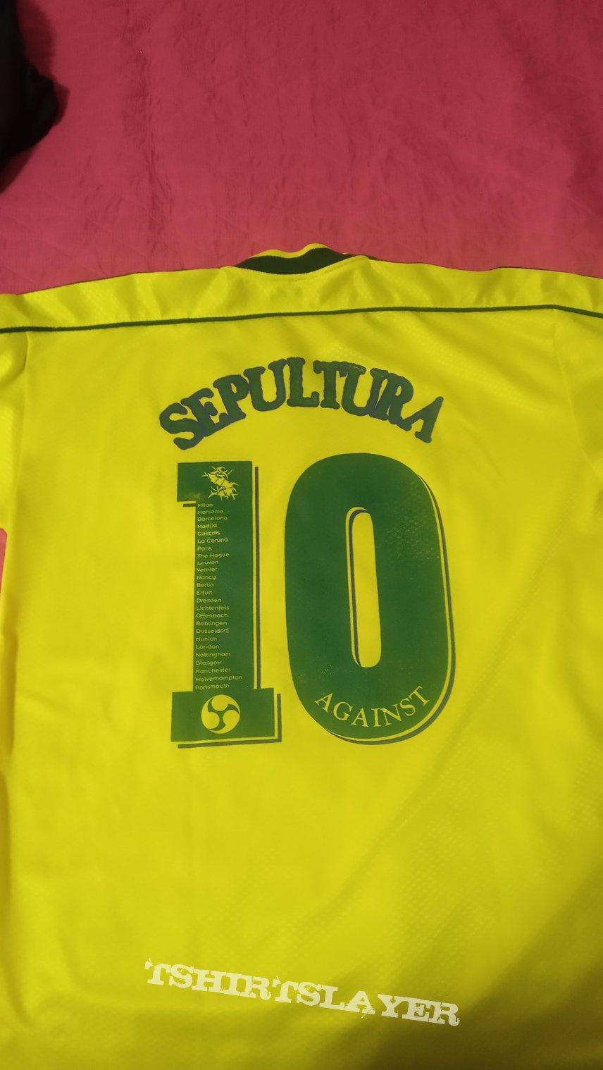 Sepultura &quot;Against 1998 tour&quot; football tshirt