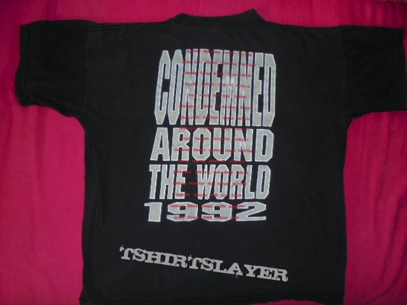 Confessor 1992 World Tour - shirt
