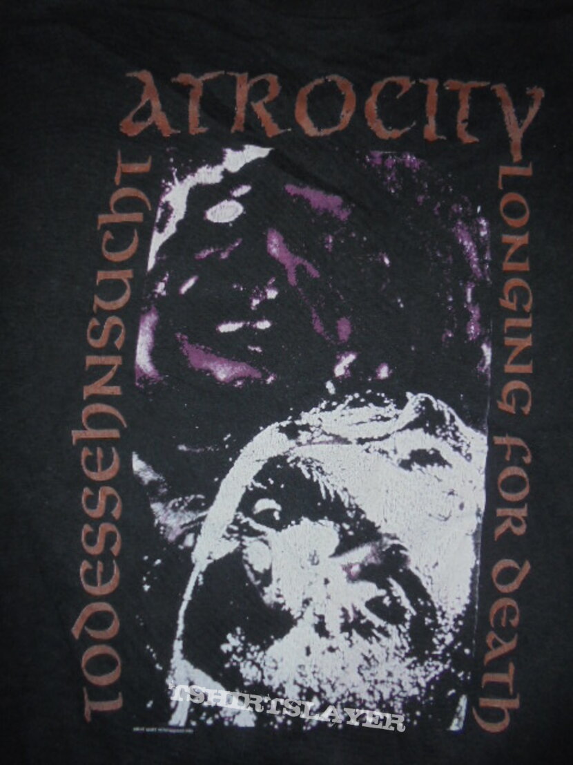 ATROCITY-Todessehnsucht Shirt 1992 size XL