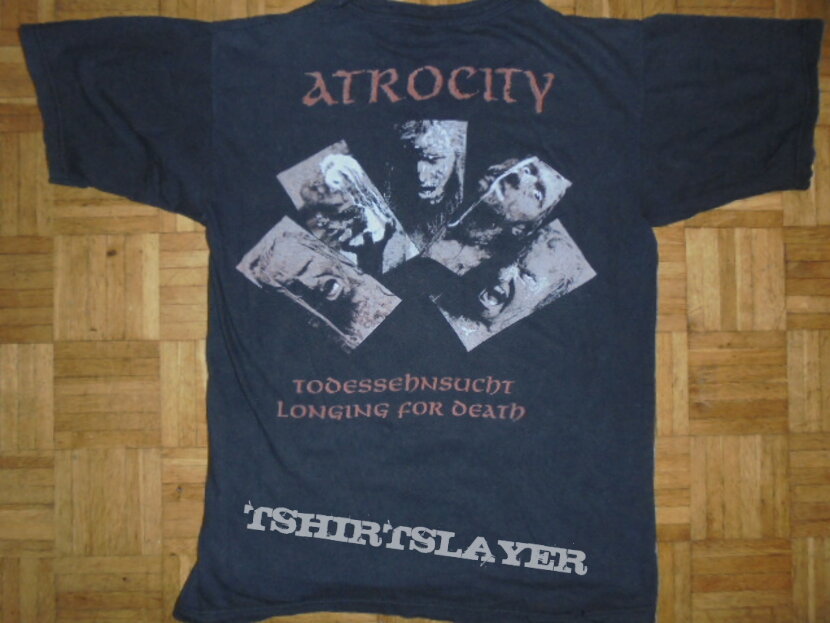 ATROCITY-Todessehnsucht Shirt 1992 size XL