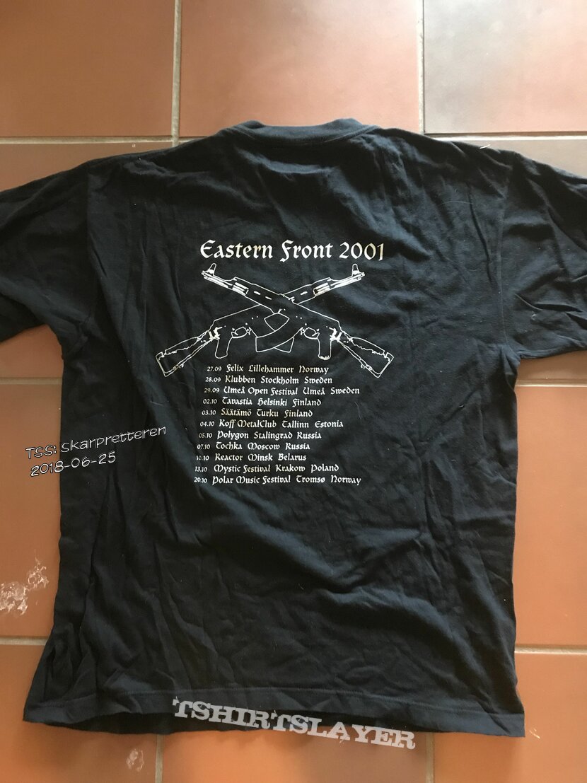 Mayhem - Eastern Front 2001 tour t-shirt