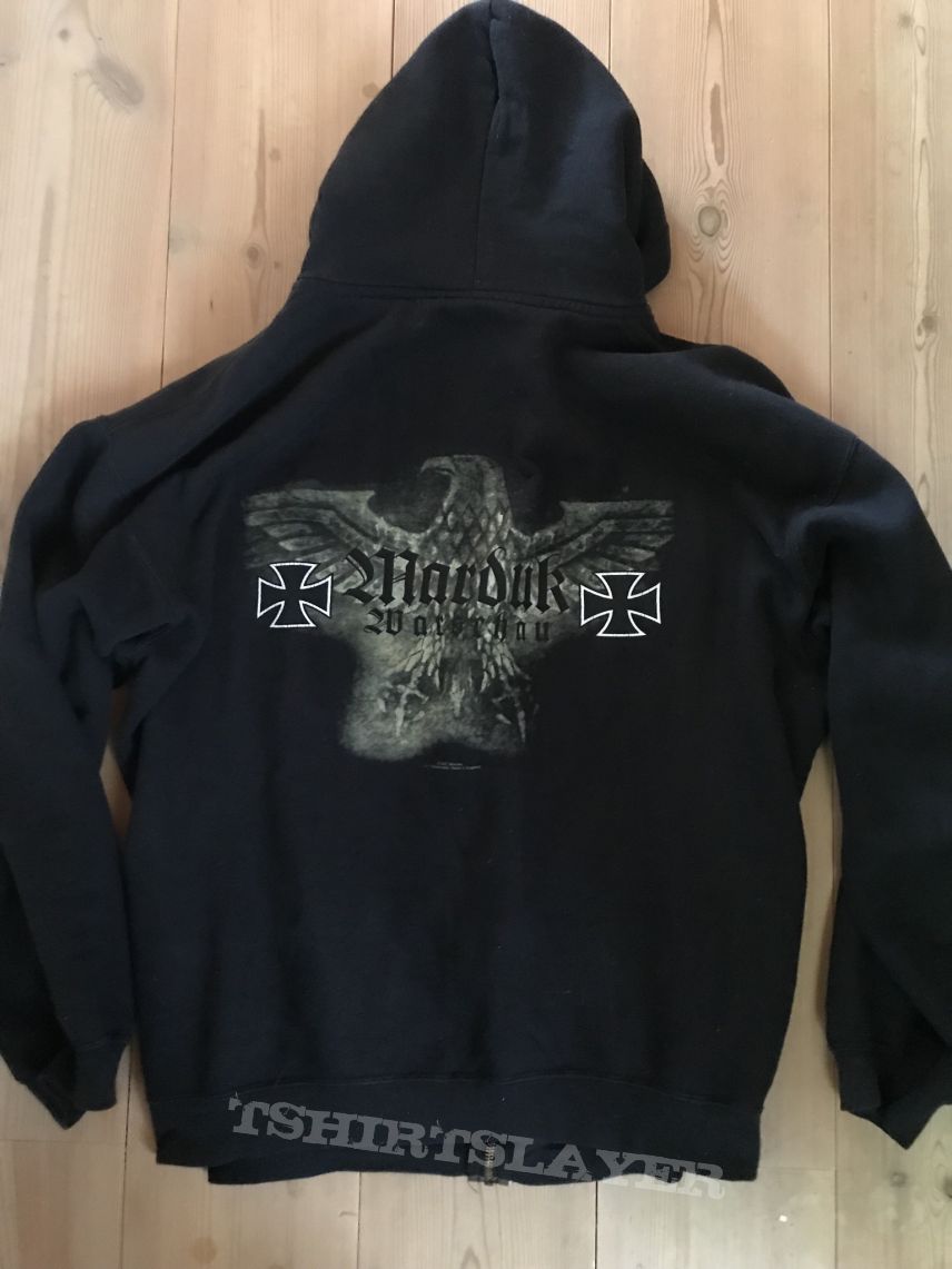 Marduk - Warschau green logo hooded sweatshirt