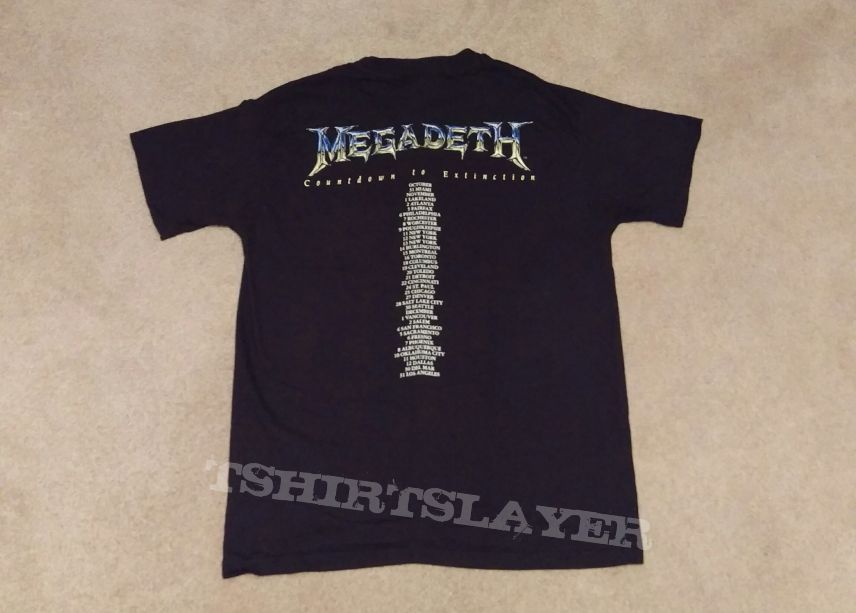 Megadeth Countdown to Extinction Tour T-Shirt