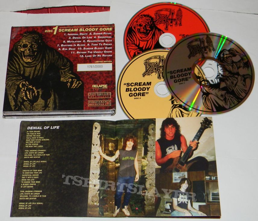 Death - Scream bloody gore - Re-release Triple CD