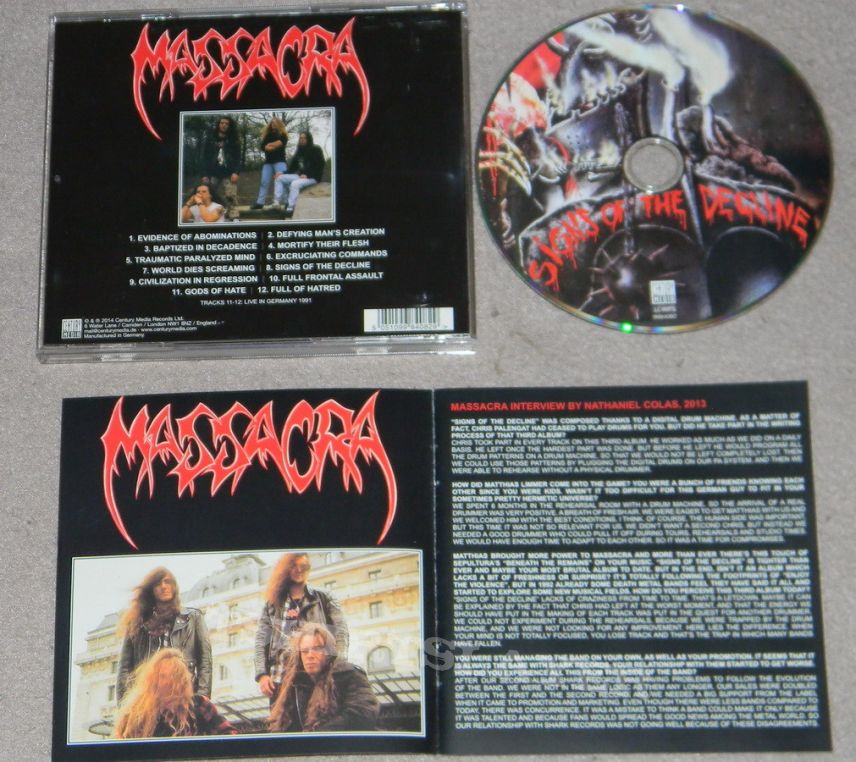 Massacra - Signs of the decline - official Re-release - CD