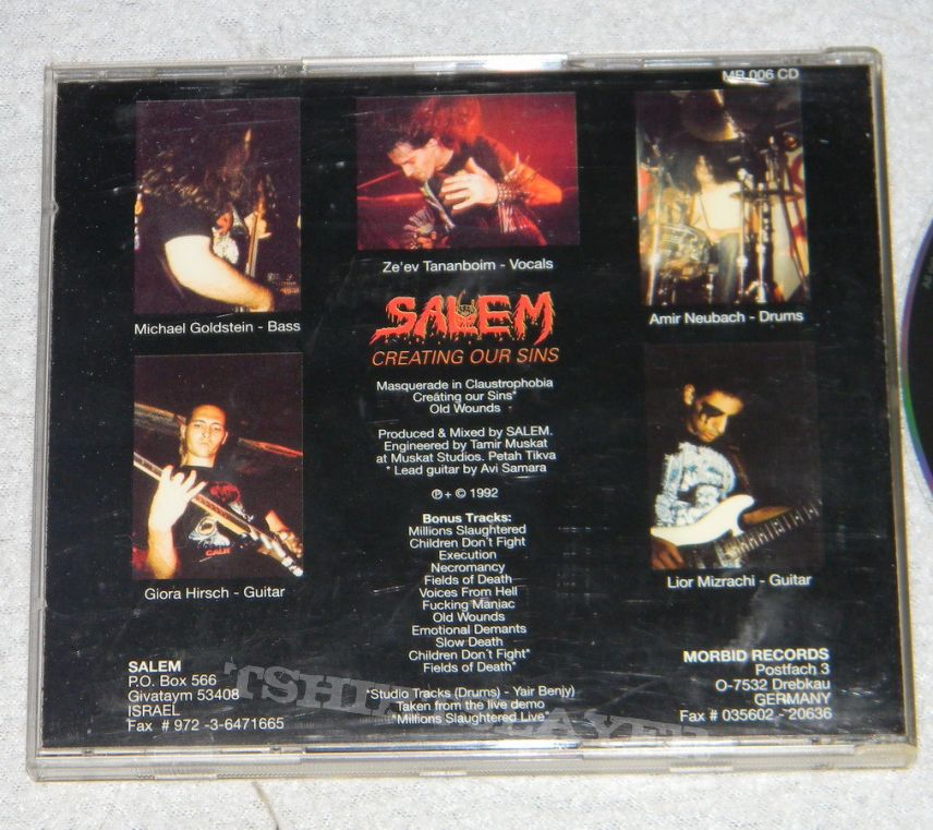 Salem - Creating our sins - orig.Firstpress - CD