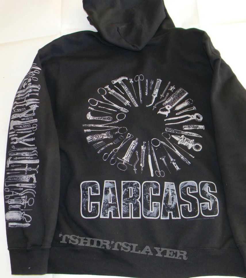 Carcass - Logo - Zipper Hoodie | TShirtSlayer TShirt and BattleJacket  Gallery