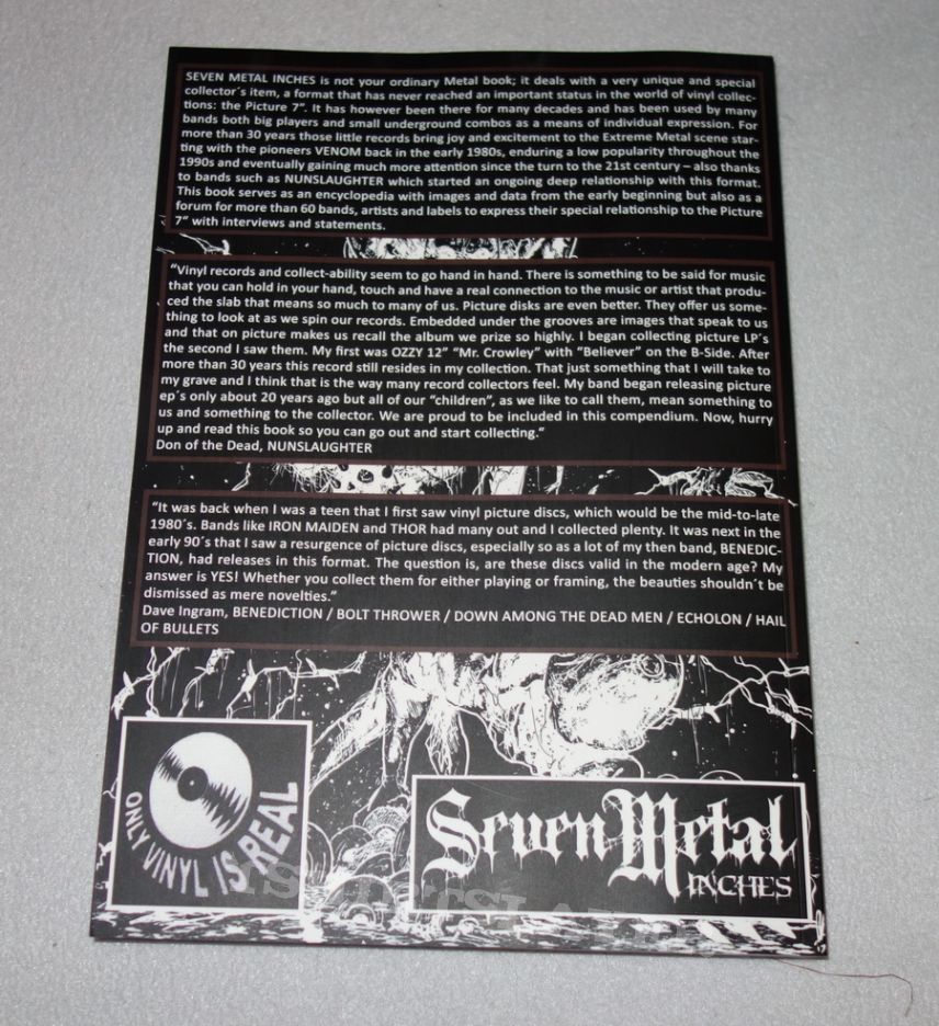 Dismember Seven Metal Inches - Book