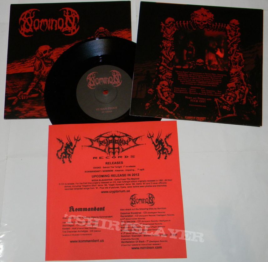 Nominon / Kommandant - Impaleing the nazarene / Abscene of light - Split-Single