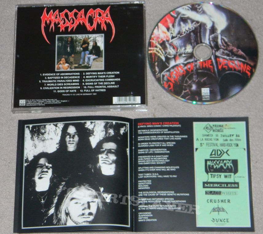 Massacra - Signs of the decline - official Re-release - CD