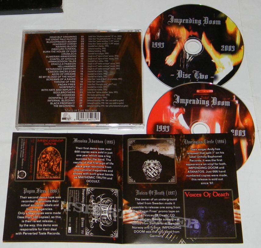 Impending Doom - Beyond the altar of obscurity (a decade of blasphemy) - CD