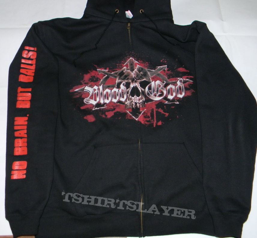 Blood God - No brain. But Balls! - Zipper hoodie | TShirtSlayer TShirt and  BattleJacket Gallery