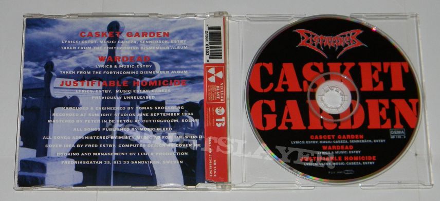 Dismember - Casket garden - Single CD