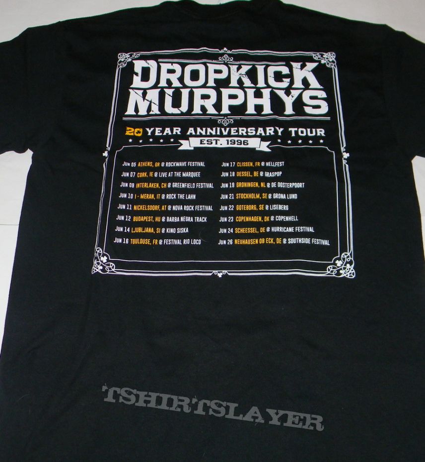 Dropkick Murphys - 20th Anniversary - Tourshirt