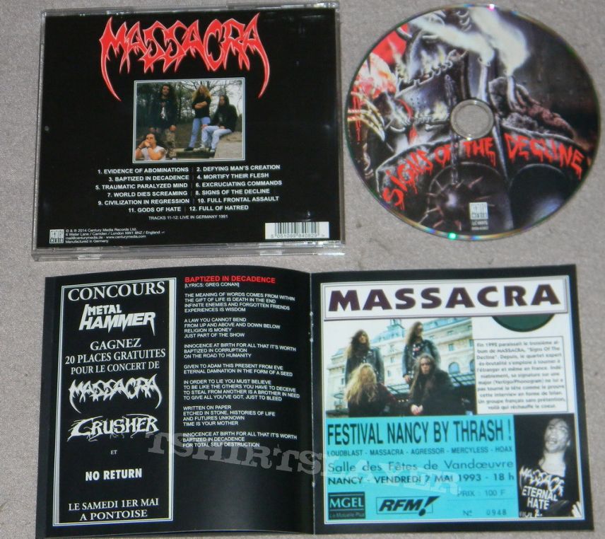 Massacra - Signs of the decline - official Re-release - CD