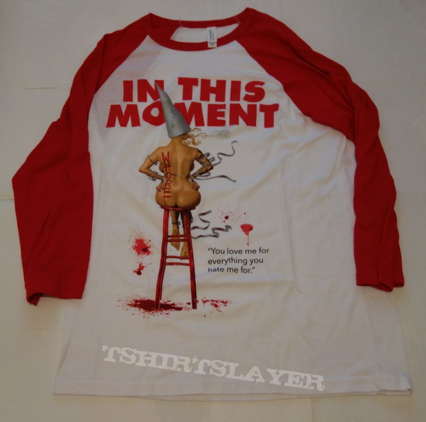 In This Moment - Whore - Raglan Shirt | TShirtSlayer TShirt and  BattleJacket Gallery