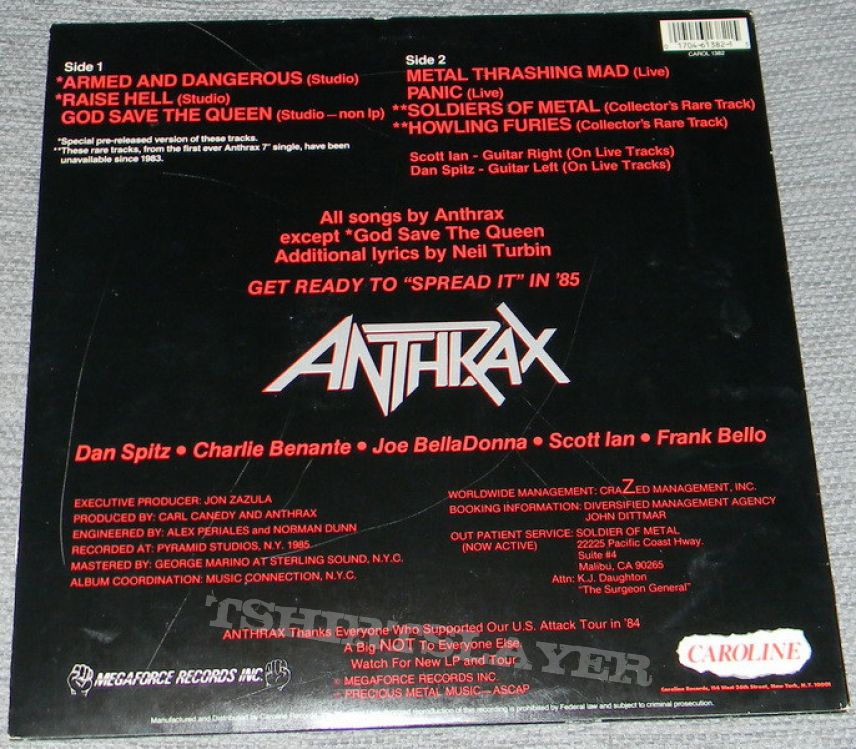 Anthrax - Armed and dangerous - E.P.