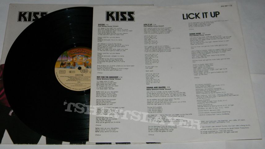 Kiss - Lick it up - LP