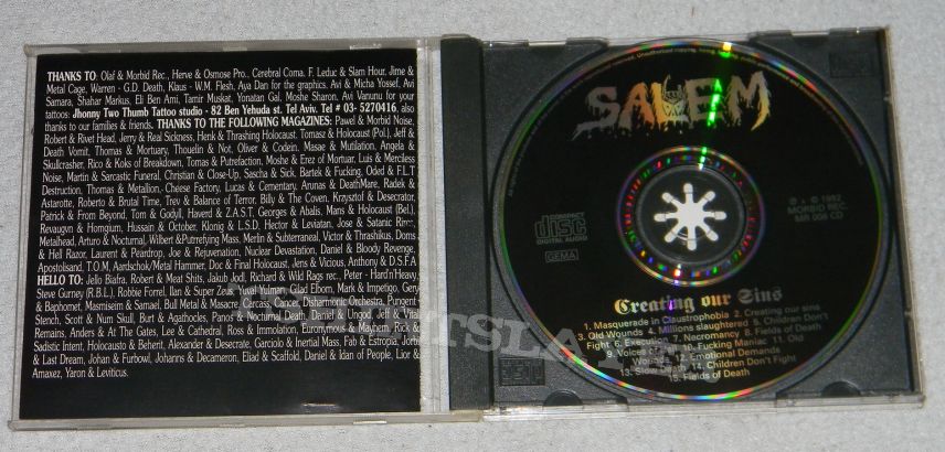 Salem - Creating our sins - orig.Firstpress - CD