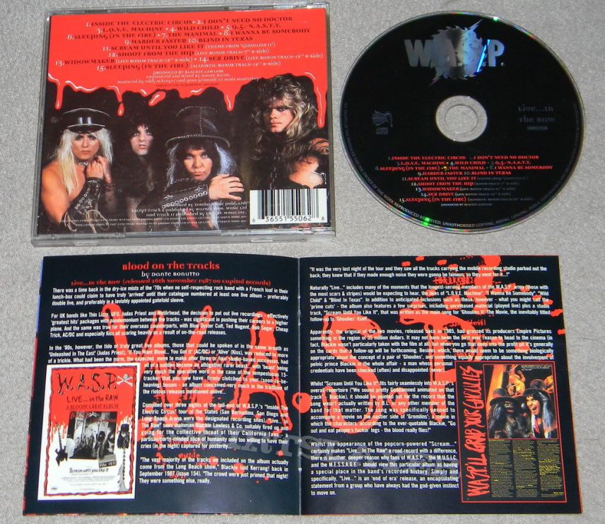 W.A.S.P. - Live...in the raw - CD Re-release 1997