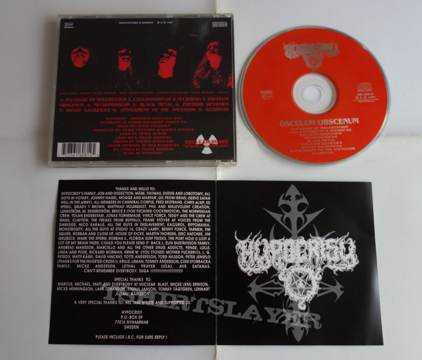 Hypocrisy - Obsulum obscenum - orig.Firstpress CD