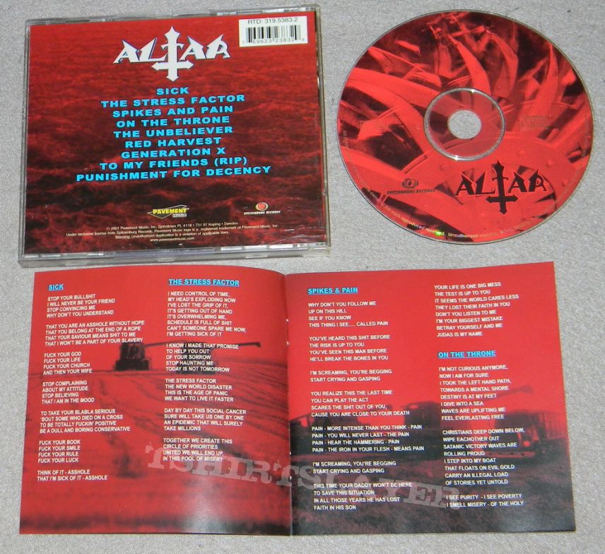 Altar - Red harvest - orig.Firstpress - CD