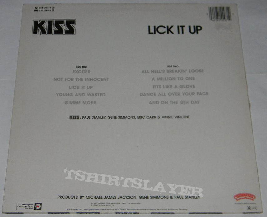 Kiss - Lick it up - LP