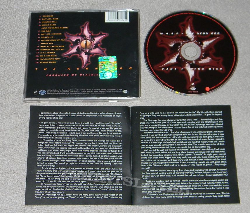 W.A.S.P. - The neon god: Part 1 - The rise - CD