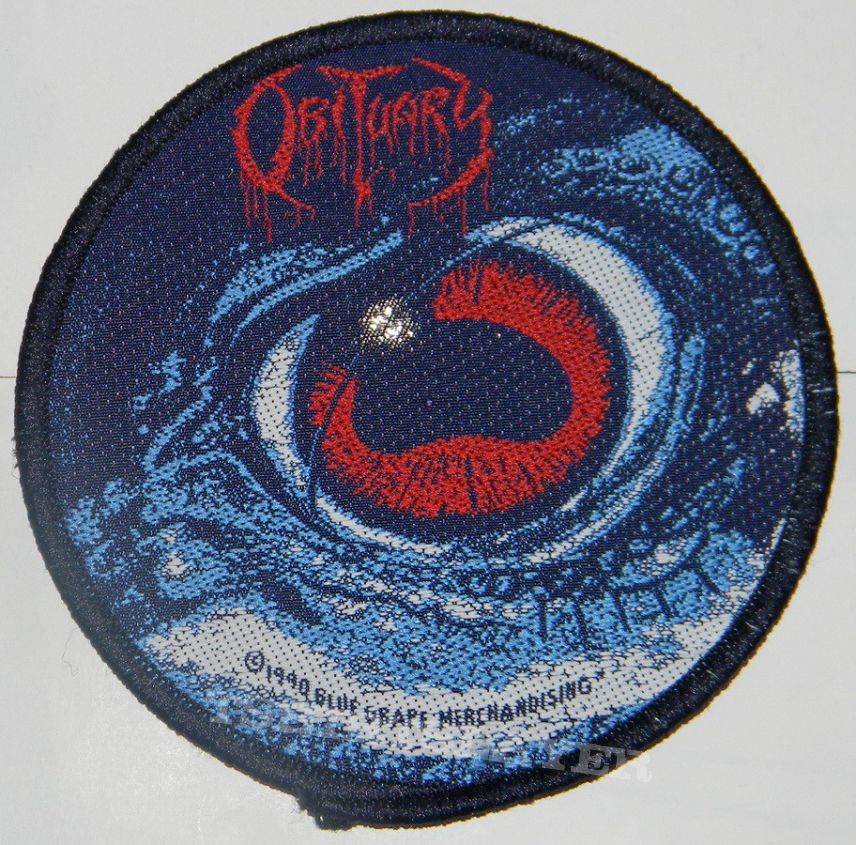 Obituary - The Eye / Cause of death - Round woven patch